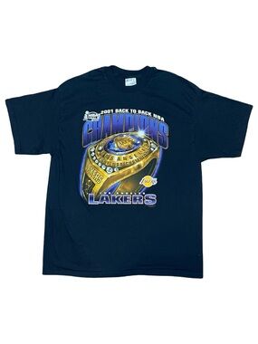 Vintage Y2K NBA Los Angeles Lakers Basketball 2001 Back to Back Champions Ring